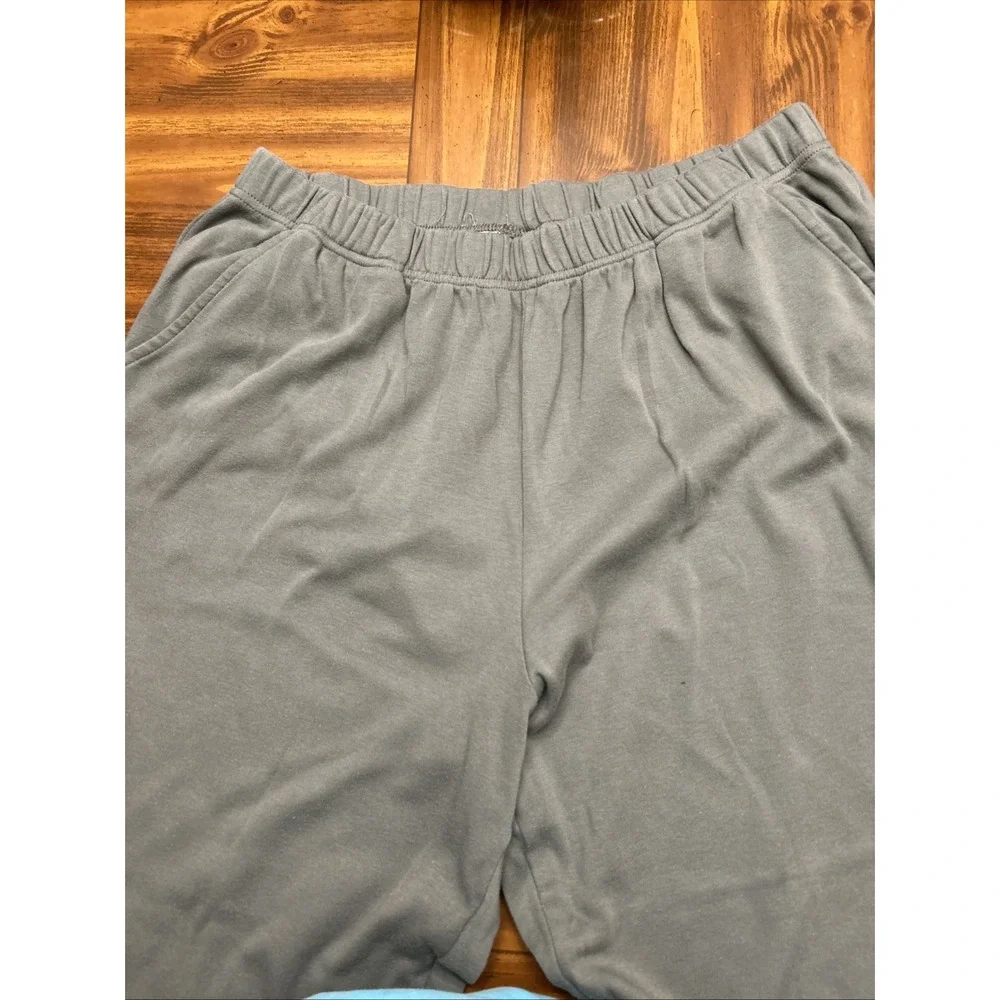 Woman's Plus 1X Petite Elastic Waist Pull On Pants Lot 3 Romans Brown Tan Gray‎